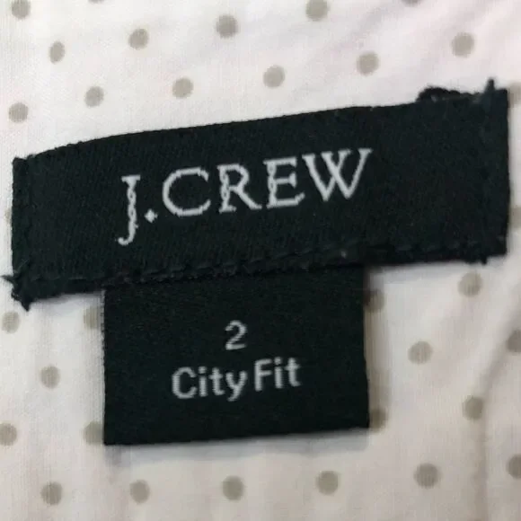 J. Crew pink and white striped city fit shorts, size 2 - Picture 6 of 11